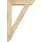 Ekena Millwork Traditional Slat Rough Sawn Bracket w/ Offset Brace, Douglas Fir, 6"W x 24"D x 36"H BKT0604X24X36TRA06RDF - alternate 2